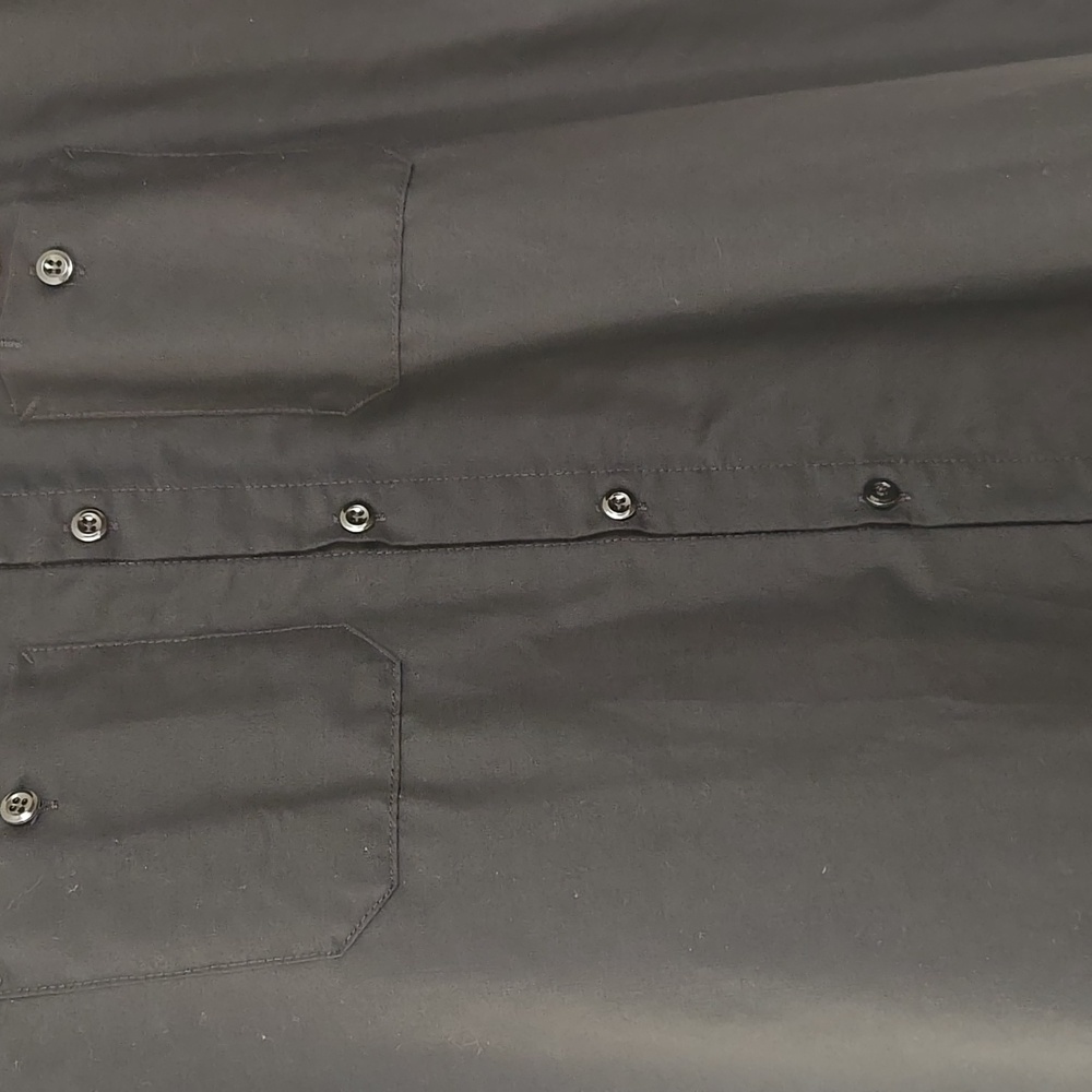Red Kap Retro Atomic Music Patch Button-Up Mechanics Shirt Men’s Medium Black - Picture 11 of 14